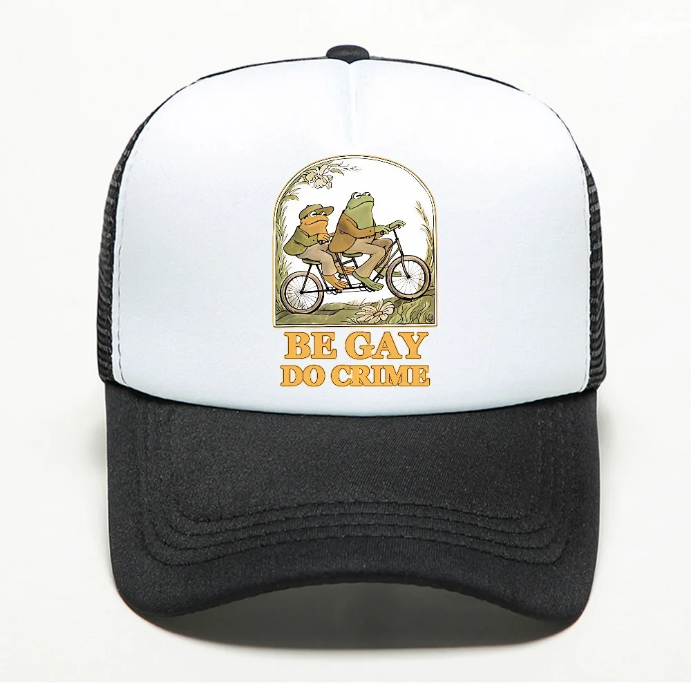 Be Gay Do Crime Baseball Cap Casual All-math Snapback hat Vintage Creativity hat mesh breathable Snapback hats