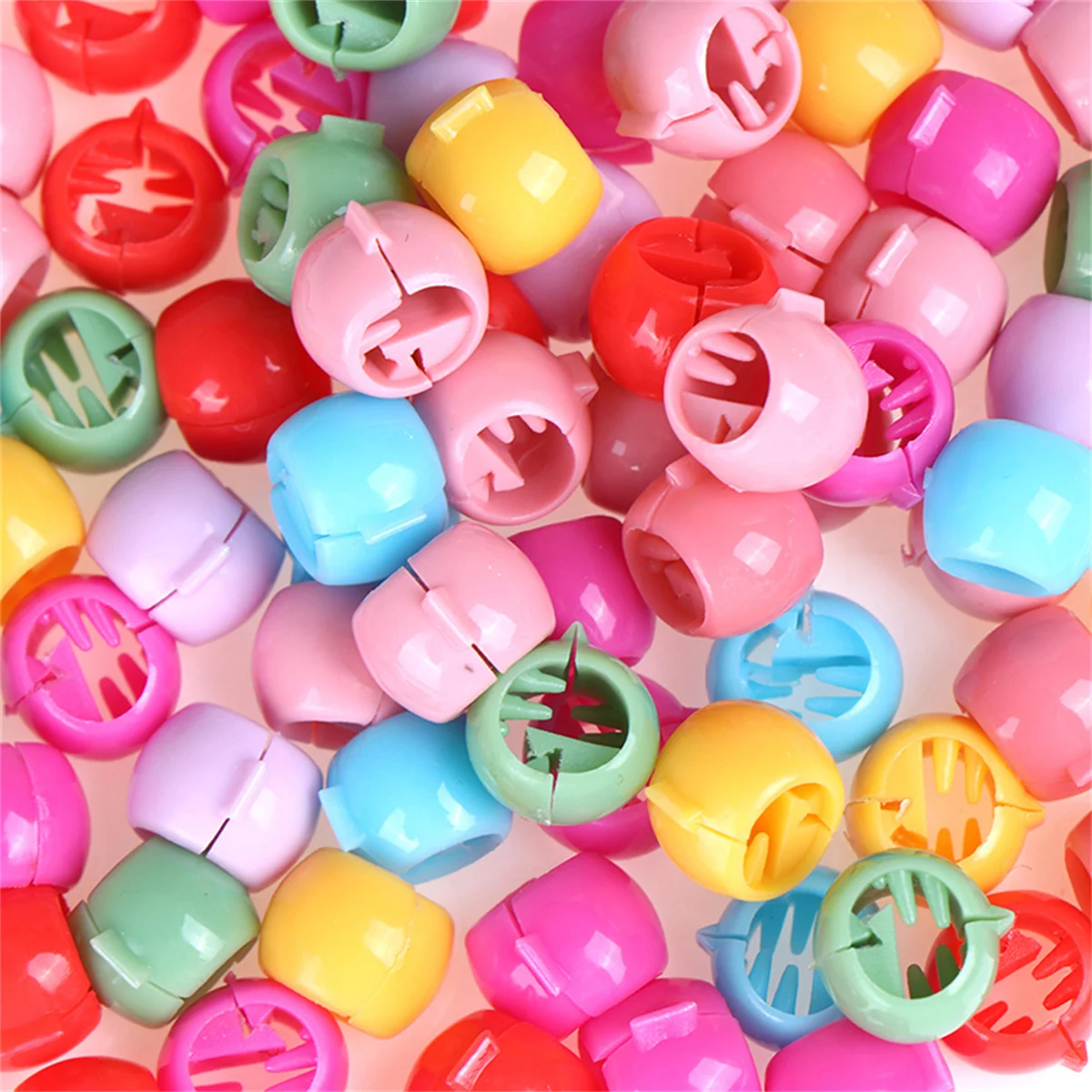 50/100/200Pcs Cute Small Hair Claw Clip Korean Fashion Mini Hair Clips  Multi-color Ball Girls Clips Kids Hair Accessories