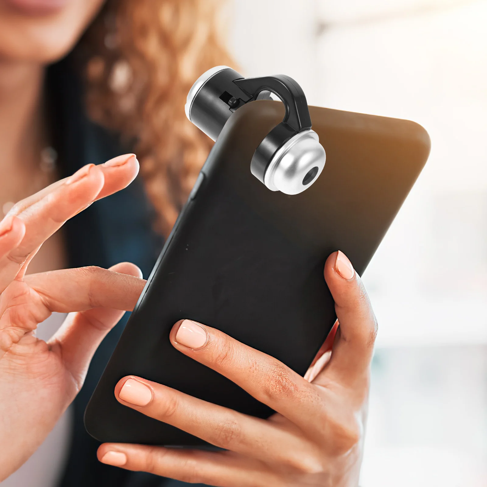 

Handheld Small Microscope Clip Portable Plastic Biological Observing Tool for Kids Science Experiment Accessory