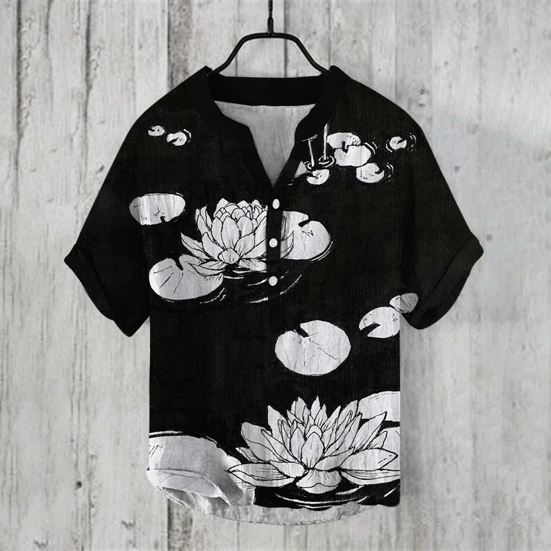 

2025 Fashion Shirt Men's Casual Short Sleeve 3D Printing Casual Men's Breathable Tops T-Shirt Men's Fashion T-Shirt S-5XL