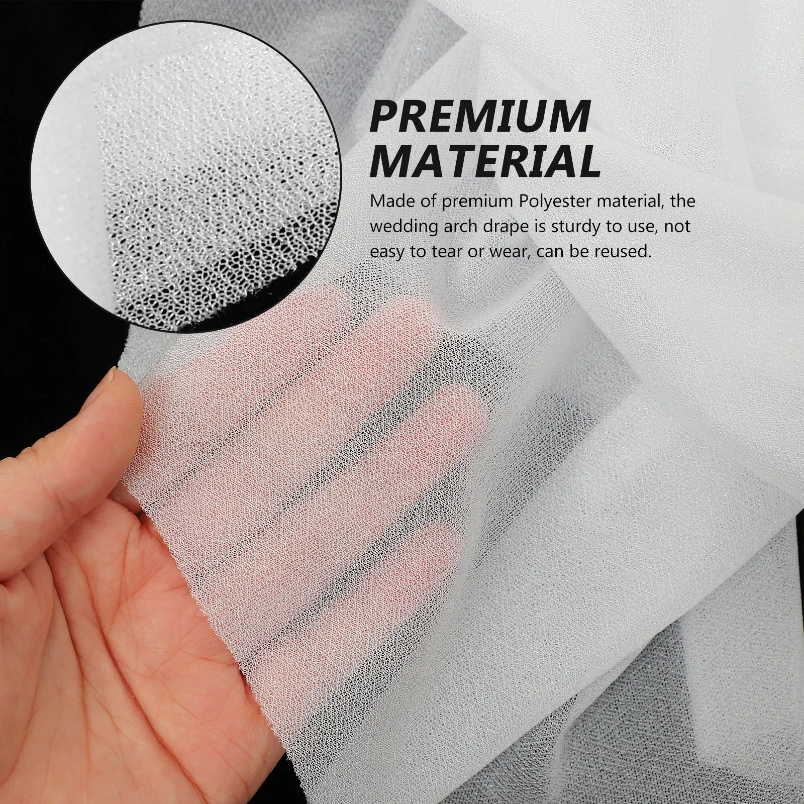 

Wedding Arch Draping Fabric Sheer Backdrop Elegant Wedding Ceremony Party Ceiling Drapery Sheer Backdrop Arch Draping Curtain