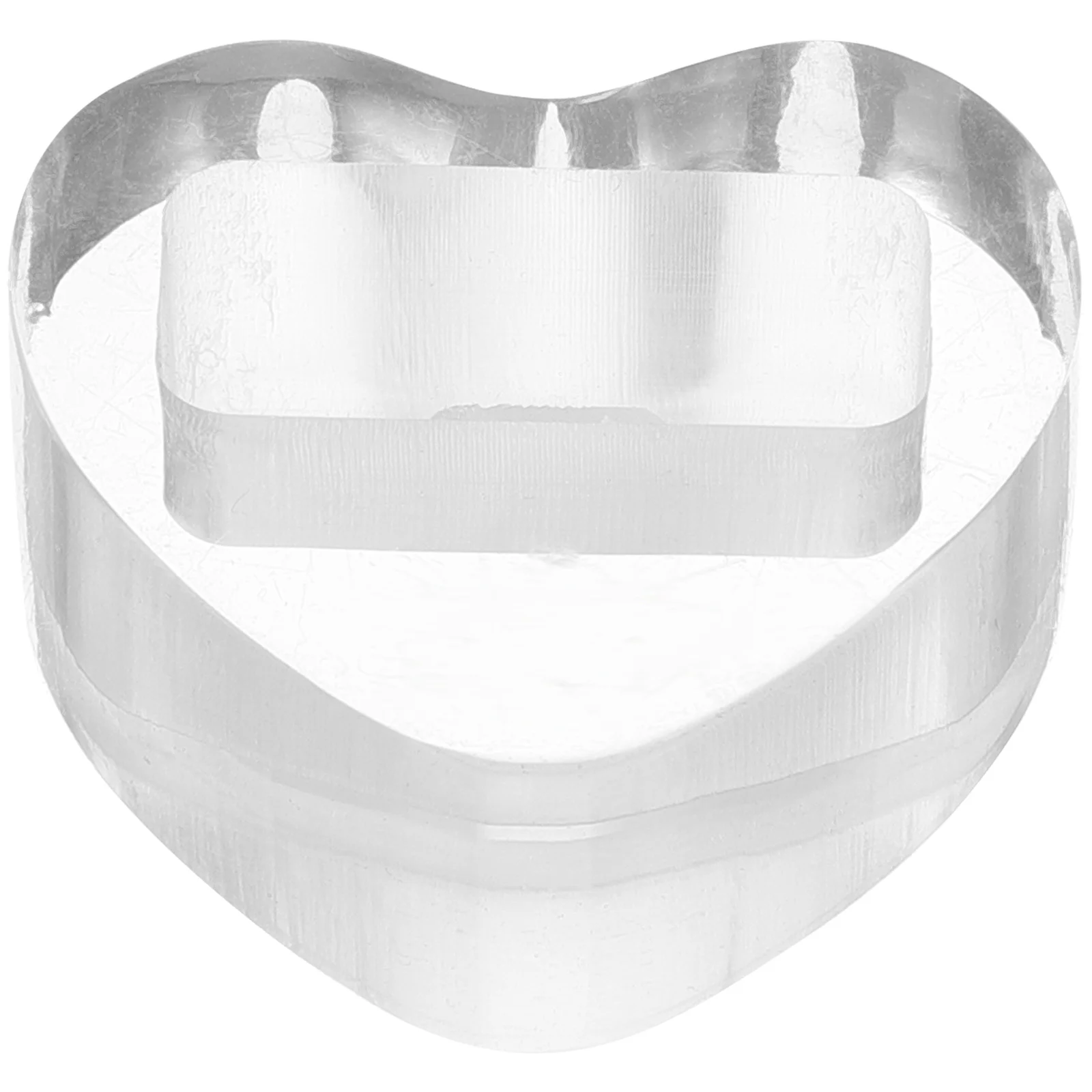 

Kazoo Heart Shaped Acrylic Display Rack for Musical Instrument Small Size Lightweight Portable Sturdy Material Smooth Surface