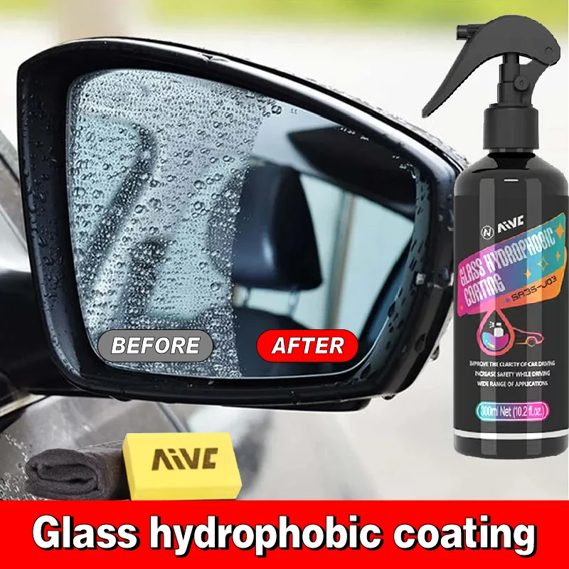 Car Windshield Nano Rainproof Spray Glass Hydrophobic Coating For Car Rearview Mirror Window