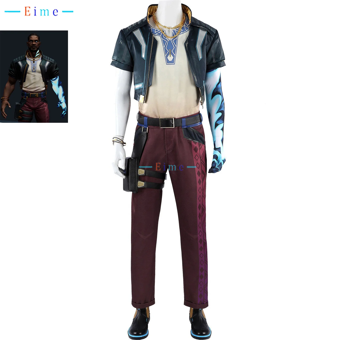 

Hero Veto Cosplay Costumes Game VALORANTT Uncle Outfits Adult Fancy Party Suit Halloween Uniform Role Play Clothings Custom Made