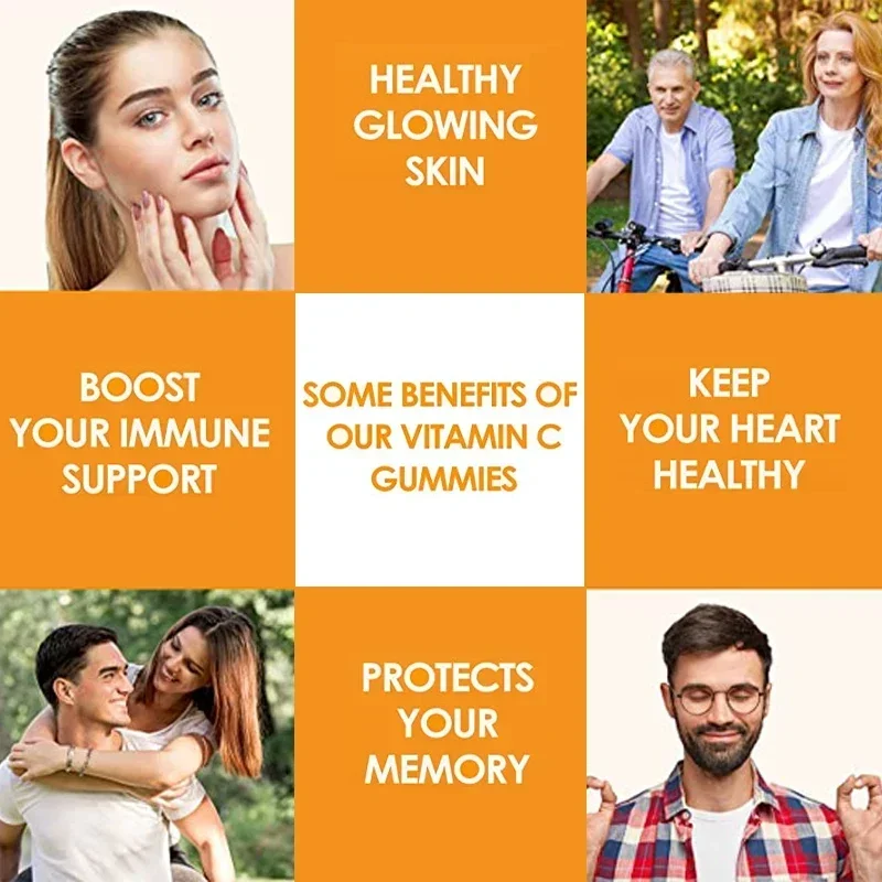 Premium Vitamin C Gummies - Promote The Formation of Collagen and Maintain The Normal Function of The Skin