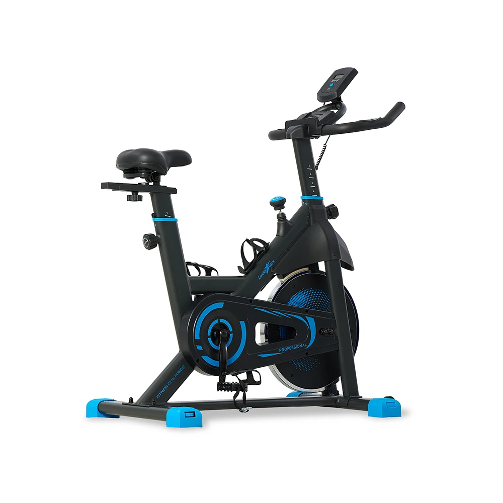 SPIN BIKE MSP301 Indoor Cycling Bike 6KG Flywheel Belt Drive Wool Felt Brake Multi-Function Display for Home Gym