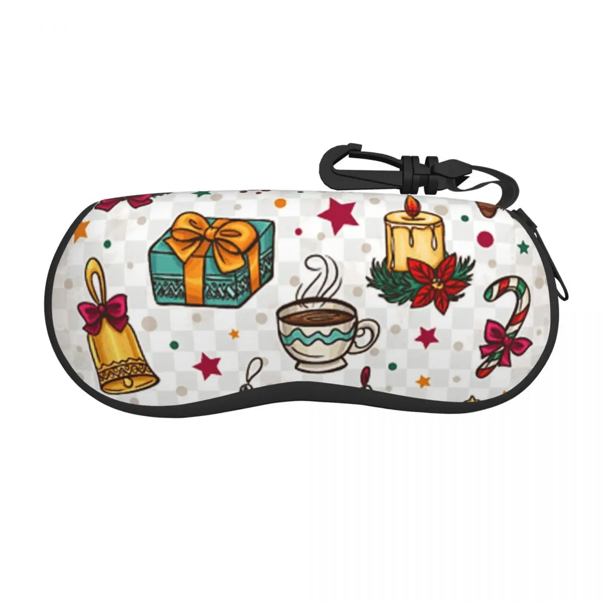 Custom Christmas Snowman Glasses Case Stylish Gnome New Year Shell Eyeglasses Case Sunglasses Box