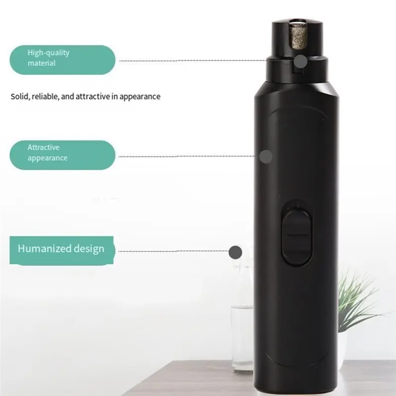 A74E-أدوات تهذيب الحيوانات الأليفة مطحنة أظافر الحيوانات الأليفة بطارية تعمل الكلب القط نموذج مسمار المتقلب الكلاب الكبيرة والصغيرة كليبرز