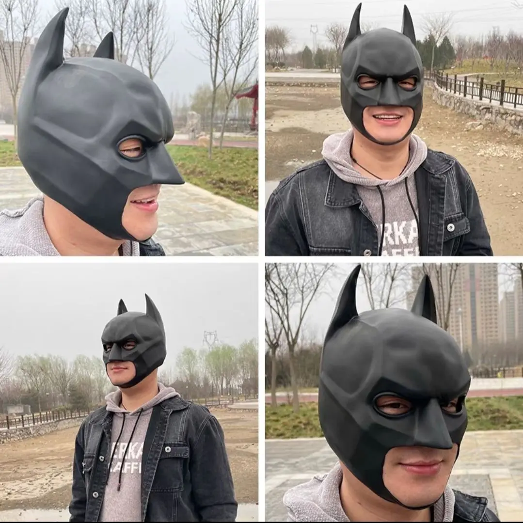 Hot Batman Head Mask Helmet Cosplay Face Mask Batman Halloween Cosplay Props, Non-Toxic And Odorless Version view 4