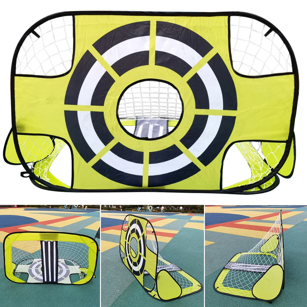 

Kids Soccer Goal Set Portable Soccer Net Foldable 3.93 X 2.62 FT Soccer Goal Practice Net for Grass Football Training Exercise