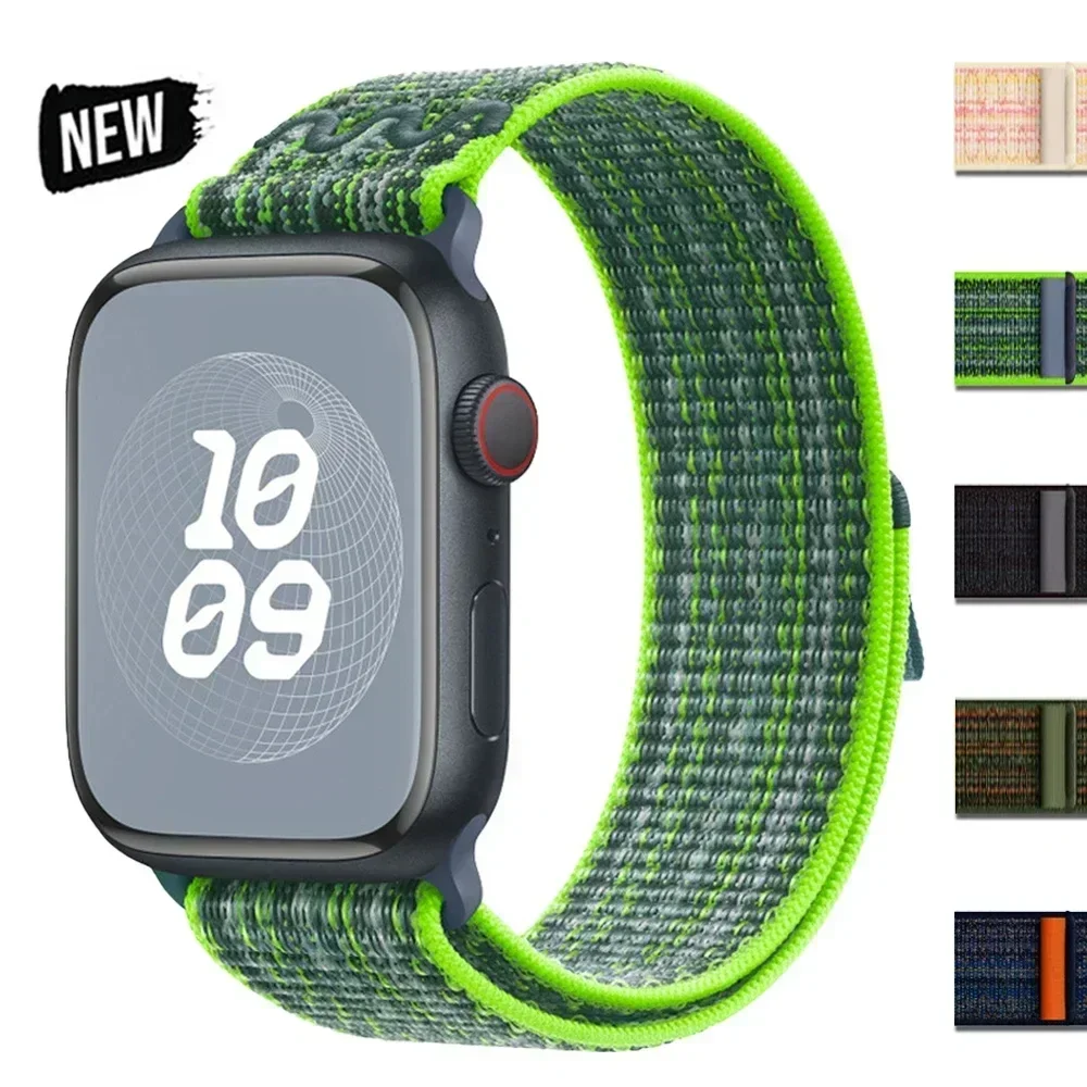 Nylonowy pasek do Apple Watch Band Ultra 2 49mm 44mm 40mm 45mm 41mm 42mm 40mm Pasek do bransoletki IWatch Ultra Series 9 7 6 5 Se 8