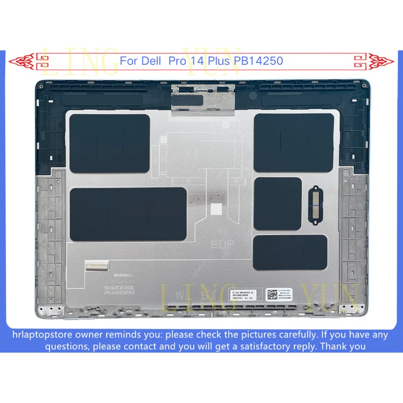 Z+   New For Dell Pro 14 Plus PB14250 LCD Back Cover / Palmrest Cover / Bottom Cover