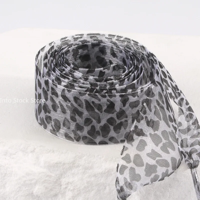 Laços de sapato de tule com fita plana larga com estampa de leopardo para tênis e botas da moda