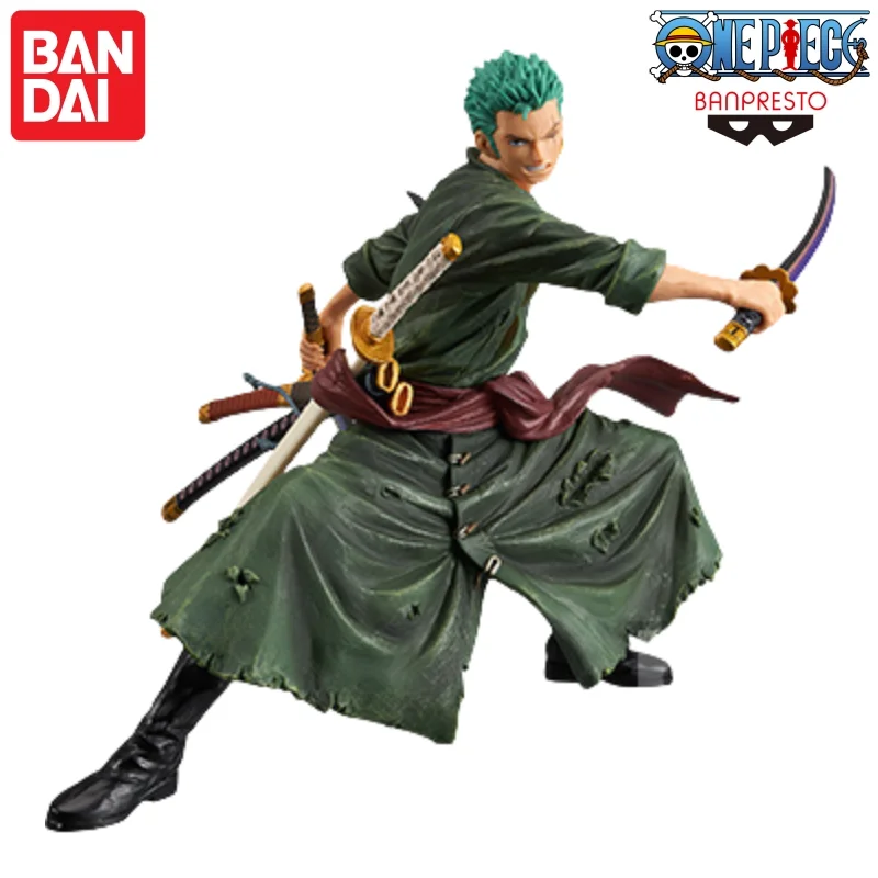 Auf Lager Bandai Banpresto Original One Piece Portgas D Ace Zoro Modellpuppe Brandneue verpackte Actionfigur Anime-Charaktere