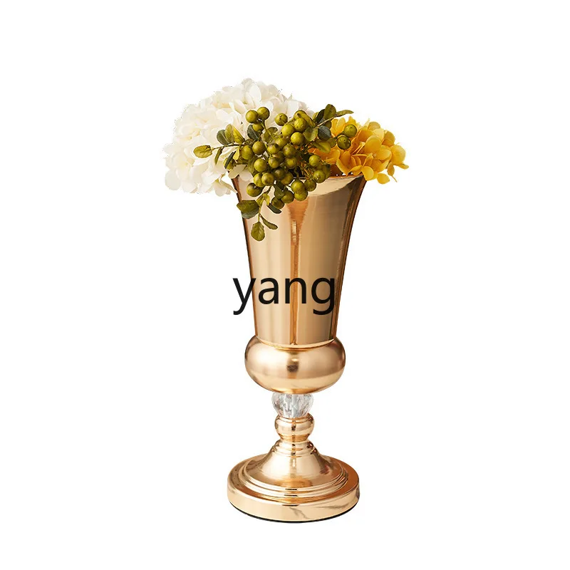 

LH wedding props Lu Yin metal wrought iron electroplating vase creative desktop ornament