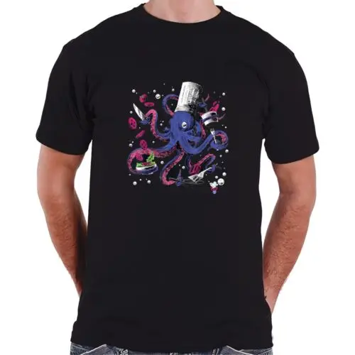  Funny Octopus Kitchen Chef Humor Gift Idea Tee T-Shirt S-3XL