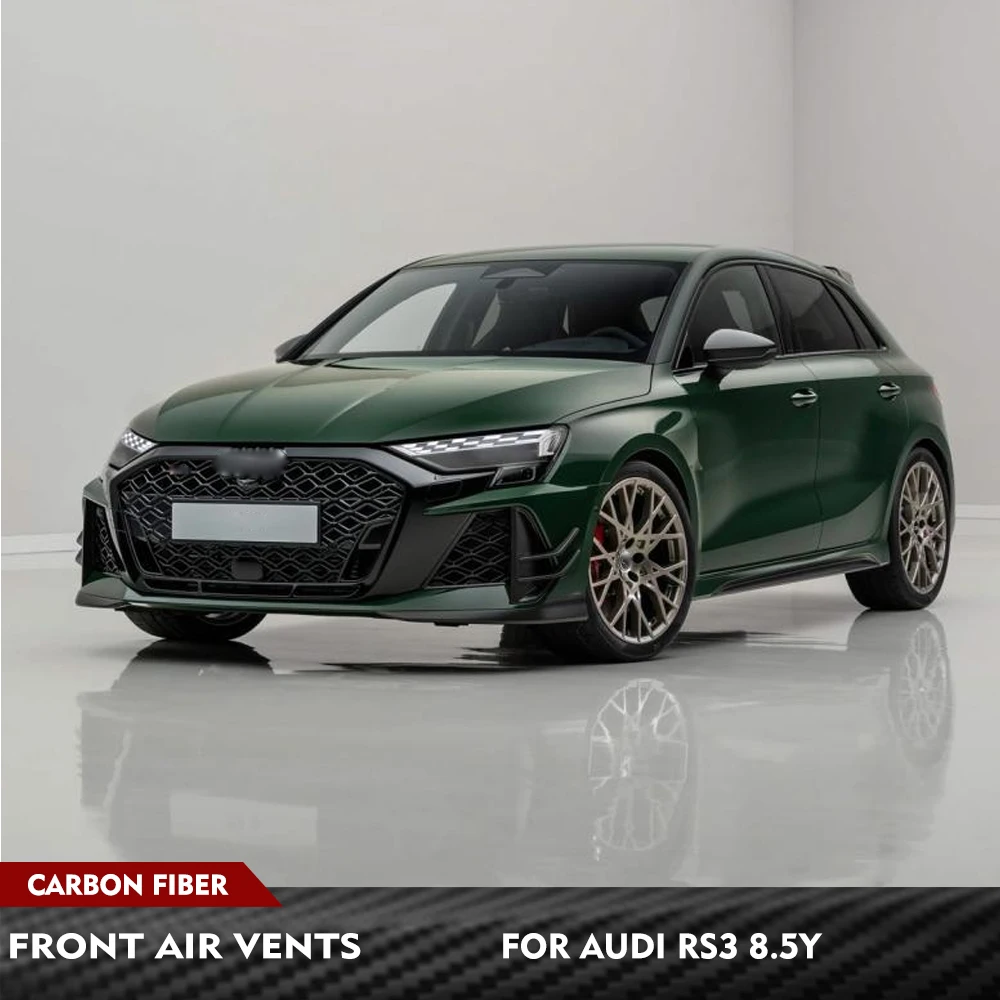 Für Audi RS3 8.5Y 2025 2026 Auto Frontsplitter Spoilerlippe Racing Bodykits Carbonfaser Auto Frontstoßstange Lufteinlassabdeckung