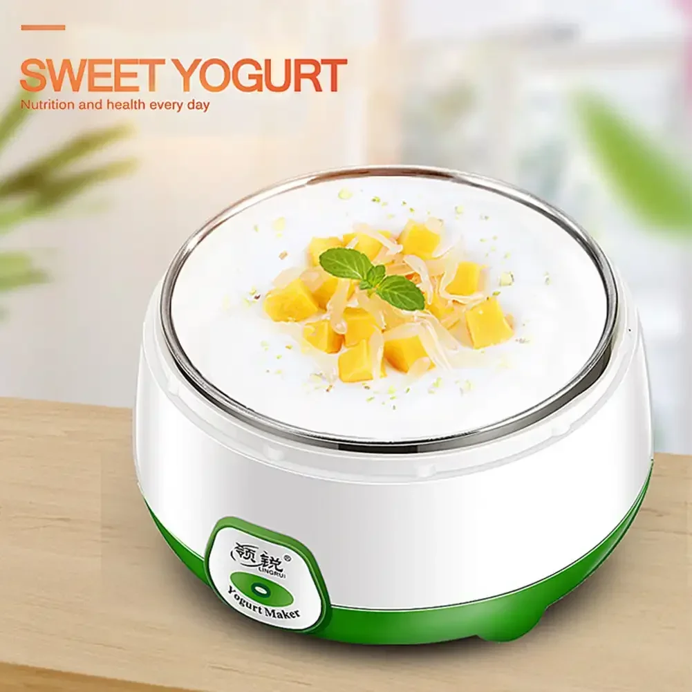 1L Electric Mini Yogurt Maker Automatic Multifunctional Household Rice Wine Maker DIY Yogurt And Natto Fermenting Machine 220V