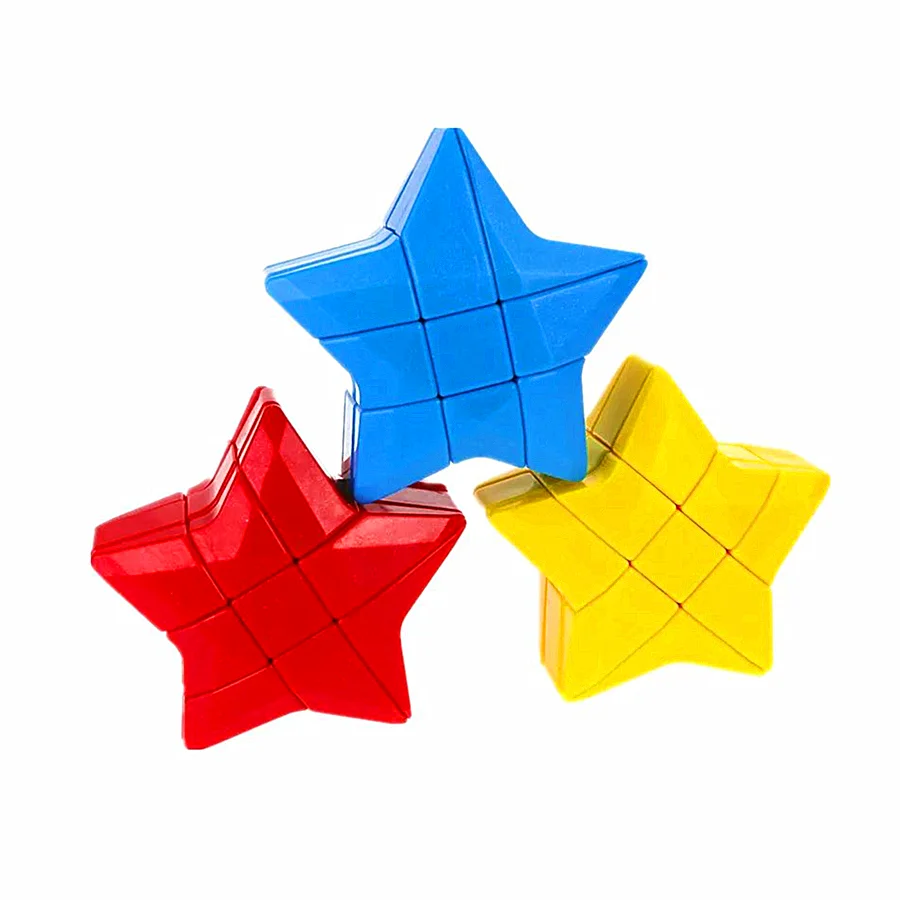 Star Shaped Magic Cubes 3x3x3 Blue/Red Alien Cubo Magico Educational Puzzle Toys Magic Cube For Kids Children Birthday Gifts