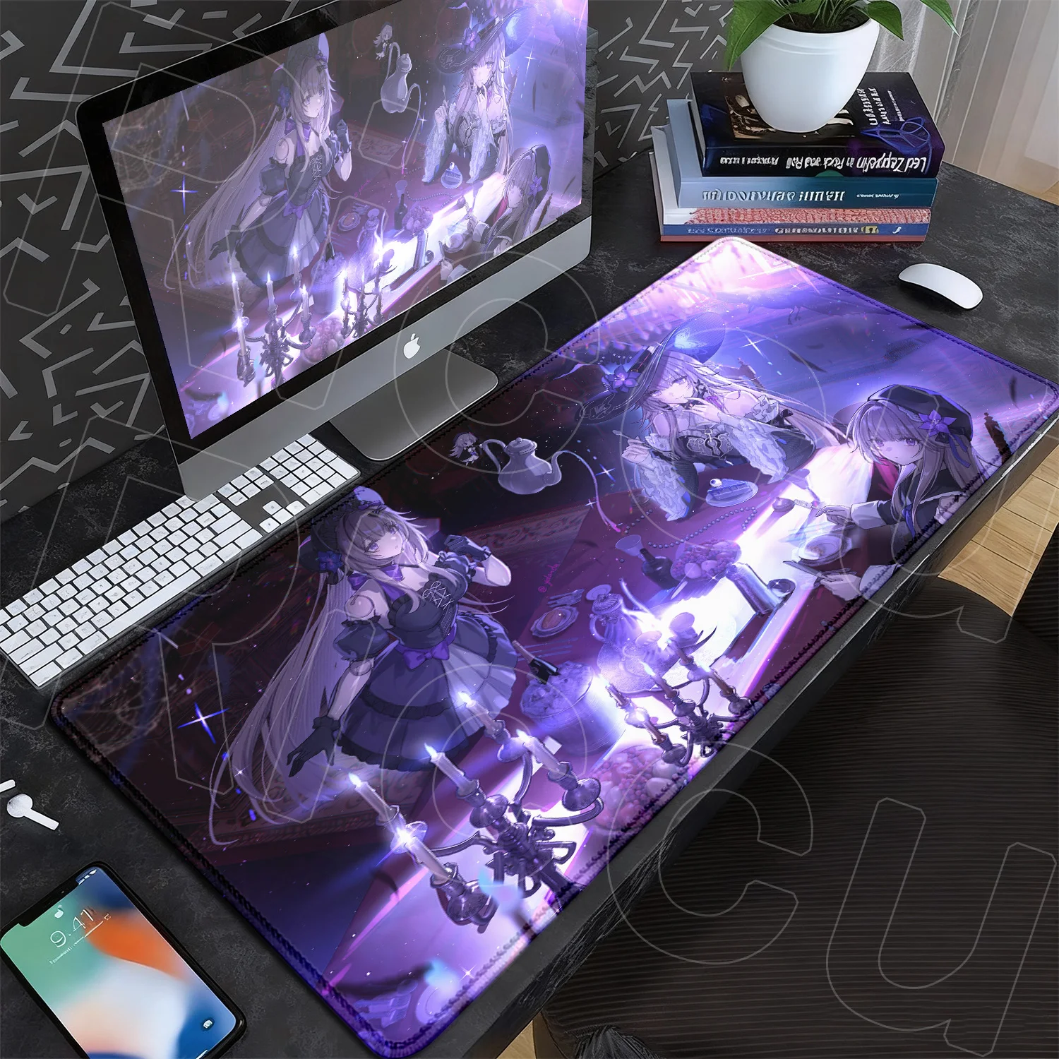 

Ergonomic Keyboard mat Large DeskMat Office Rubber PC HD Non-slip Anti-fray Home Custom The Herta Game Honkai Star Rail MousePad