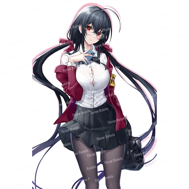 ثلاثة راتلز QCYX7 Azur Lane أنيمي فتاة سيارة ملصق الجدار ملصق ديكور المنزل الشارات