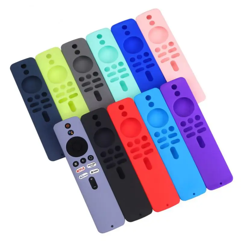 Funda de silicona suave a prueba de golpes para Xiaomi Mi Box S/4x, funda protectora para mando a distancia