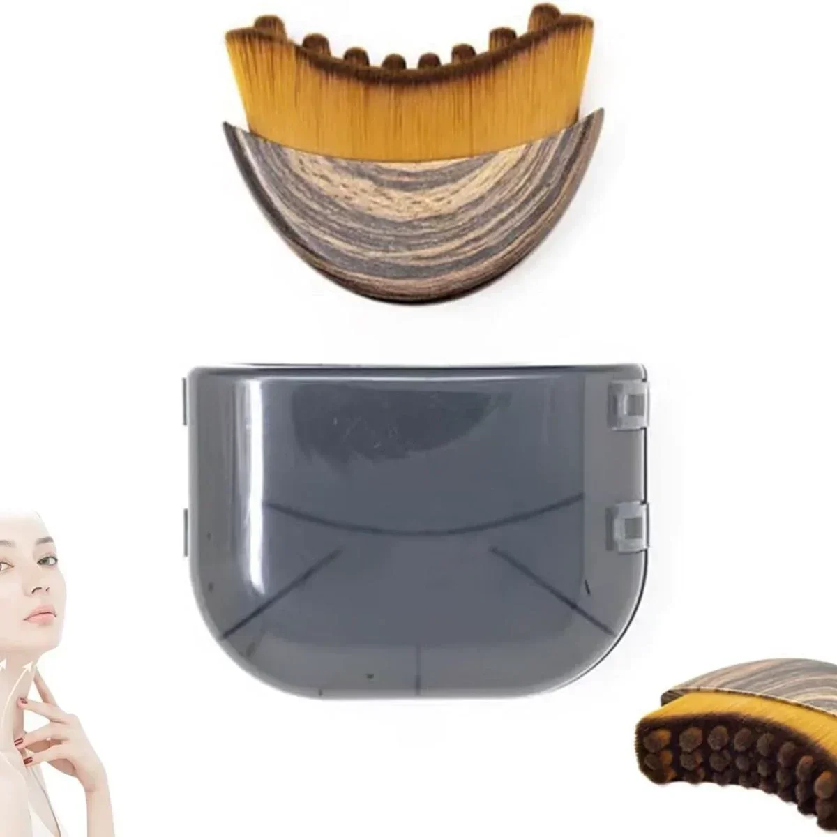 2026 New Contour Face Brush Eye And Neck Care Massage Tool #303 makeup brushes zestaw pędzli