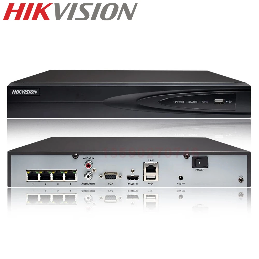 Hikvision DS-7104NI-Q1/4P/M NVR 4CH 8MP,5MP,2MP IP Camera CCTV NVR Support EZVIZ ONVIF,PoE,Switch