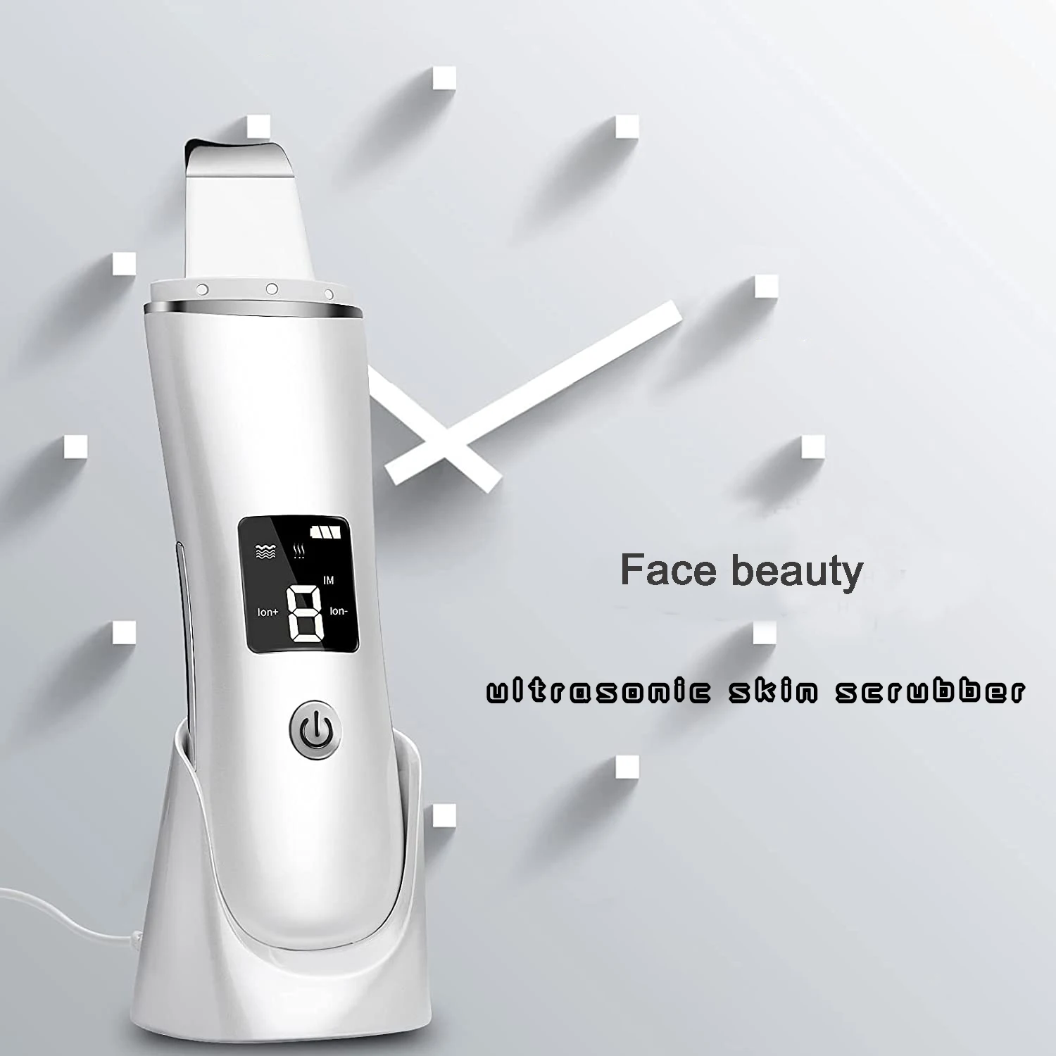 Home Ultrasonic Beauty rimozione di punti neri pulizia del viso strumento di bellezza cura spatola macchina strumento facciale attrezzatura