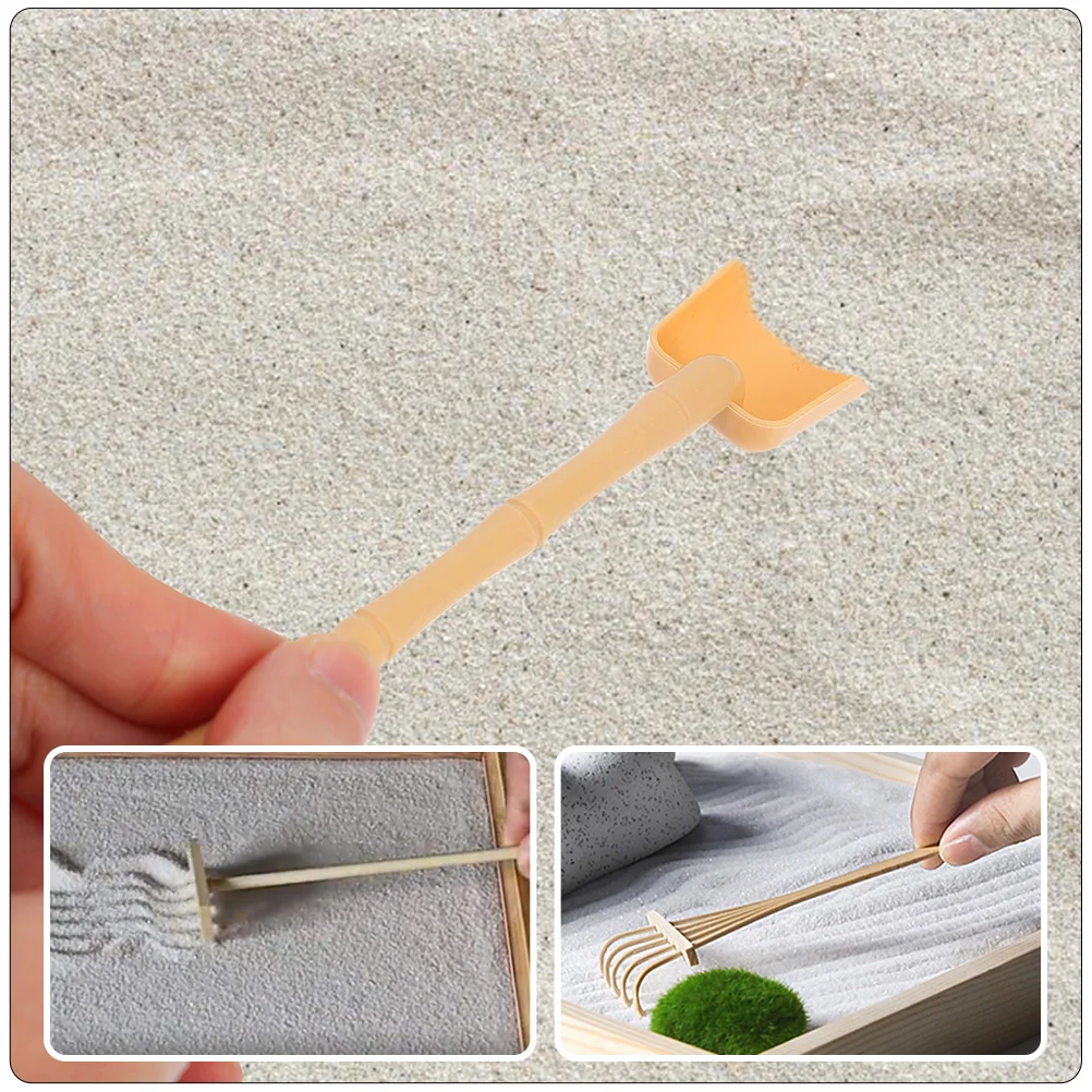 

1 set Sand Rake Set Garden Tools Meditation Decorative Unity Mini Landscape Desk Accessories Safe