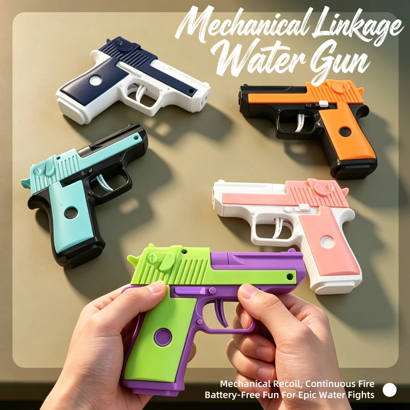 Creative Mini Water Pistol Continuous Firing Water Gun Summer Pool Shooting Watergun Manual Water Gun Outdoor Game Toys Gifts