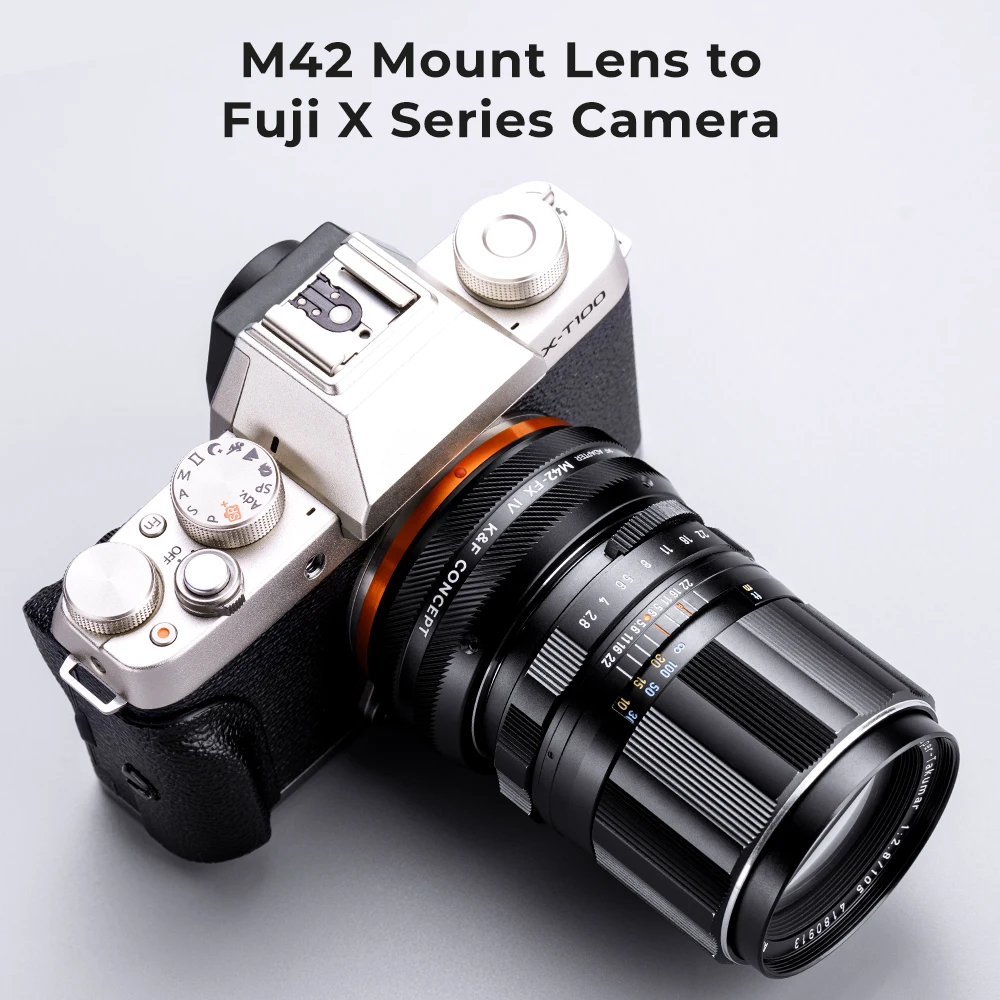 K&F Concept M42-FX PRO M42 Mount Lens Screw to Fujifilm X XF FX Mount Camera Adapter Ring for Fuji XT30 XT2 XT3 XT4 XA5 XE2 XM1