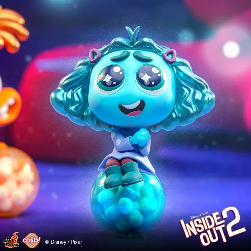 2024 New Hot Toys Disney Pixar Inside Out 2 Joy Sadness Anger Disgust Cosbi Collectible Figurine Mini Doll Kids Birthday Gift