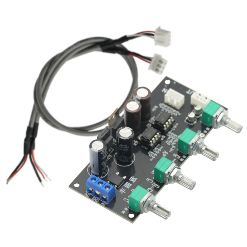 NE5532 Amplifier Tone Preamp Board Treble Bass Midrange Volume Tone Control Adjustment Pre-amplifier For Power Amplifier Module