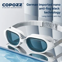 COPOZZ nuevas gafas de natación miopía hombres mujeres importadas duraderas antiniebla protección UV ajustable profesional gafas de natación de buceo