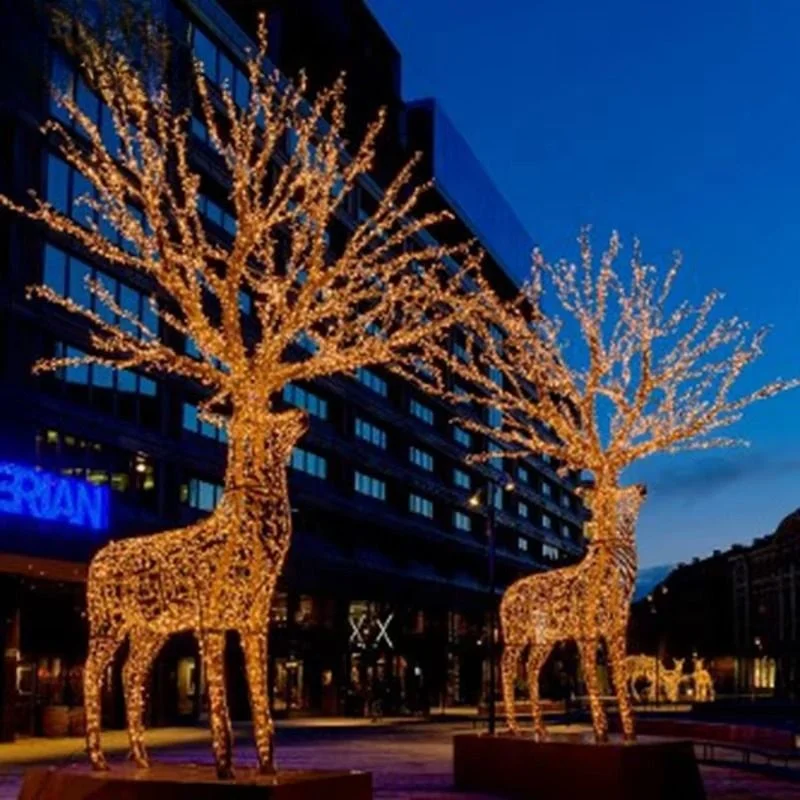 Customized 3D Giant LED Tree Motif Light with PVC Material for Outdoor Holiday Christmas & Wedding Decorations