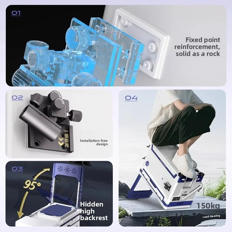 Fishing box full set 2025 new Q2 multi-functional box can sit thickened fishing bucket equipment gear