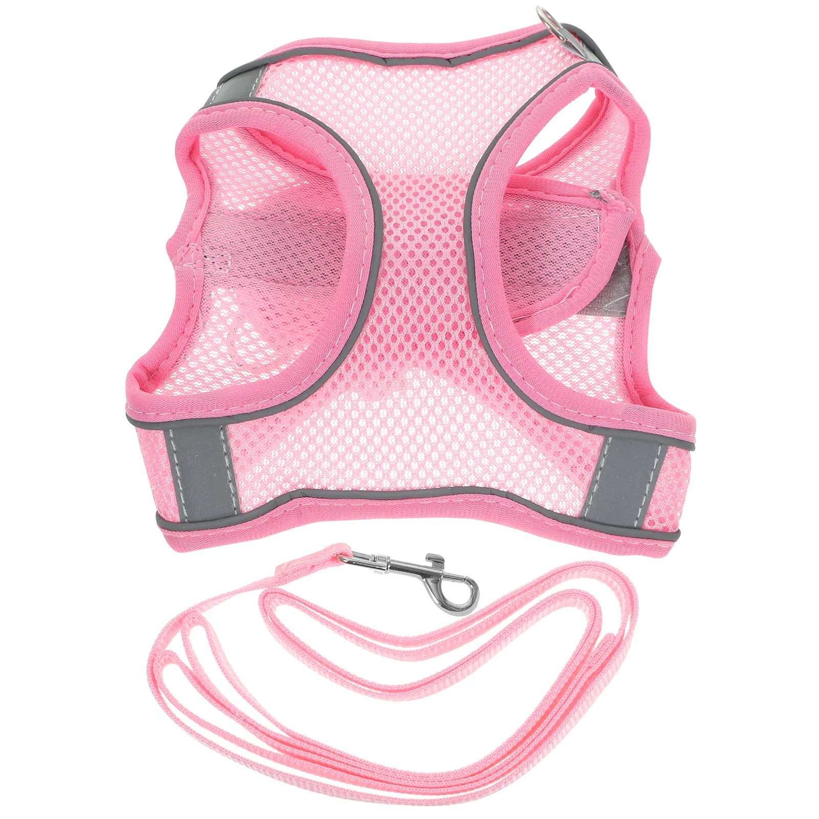 

1Set Pet Breathable Reflective Dog Harness Leash Outdoor Walking Training Adjustable Small Dog Vest Safety Leash