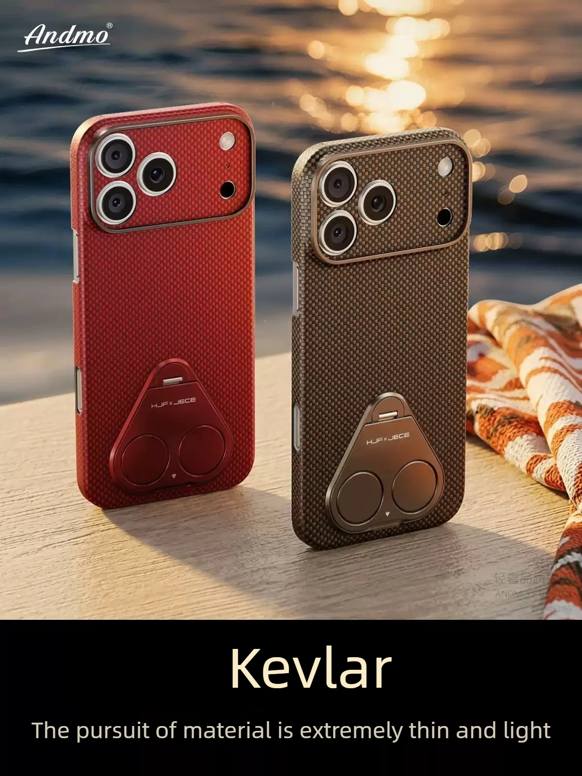 

[kevlar aramid fiber] for iphone17 pro max case iphone 17 ai button,ring holder lens guard magnetic phone case for iphone 17 pro