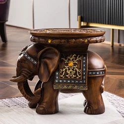 Elegant Elephant - shaped Stool Ideal for Shoe changing at Entrance, Floor to ceiling Living Room Decoration and Seat Pier