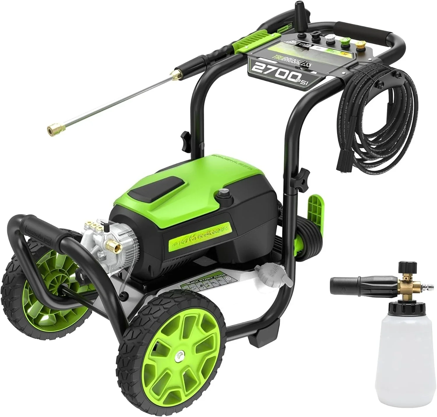 

2700 PSI Pressure Washer (2.3 GPM Max) with Foam Cannon - Powerful Enough to Remove Pesky Dirt and Grime on Siding