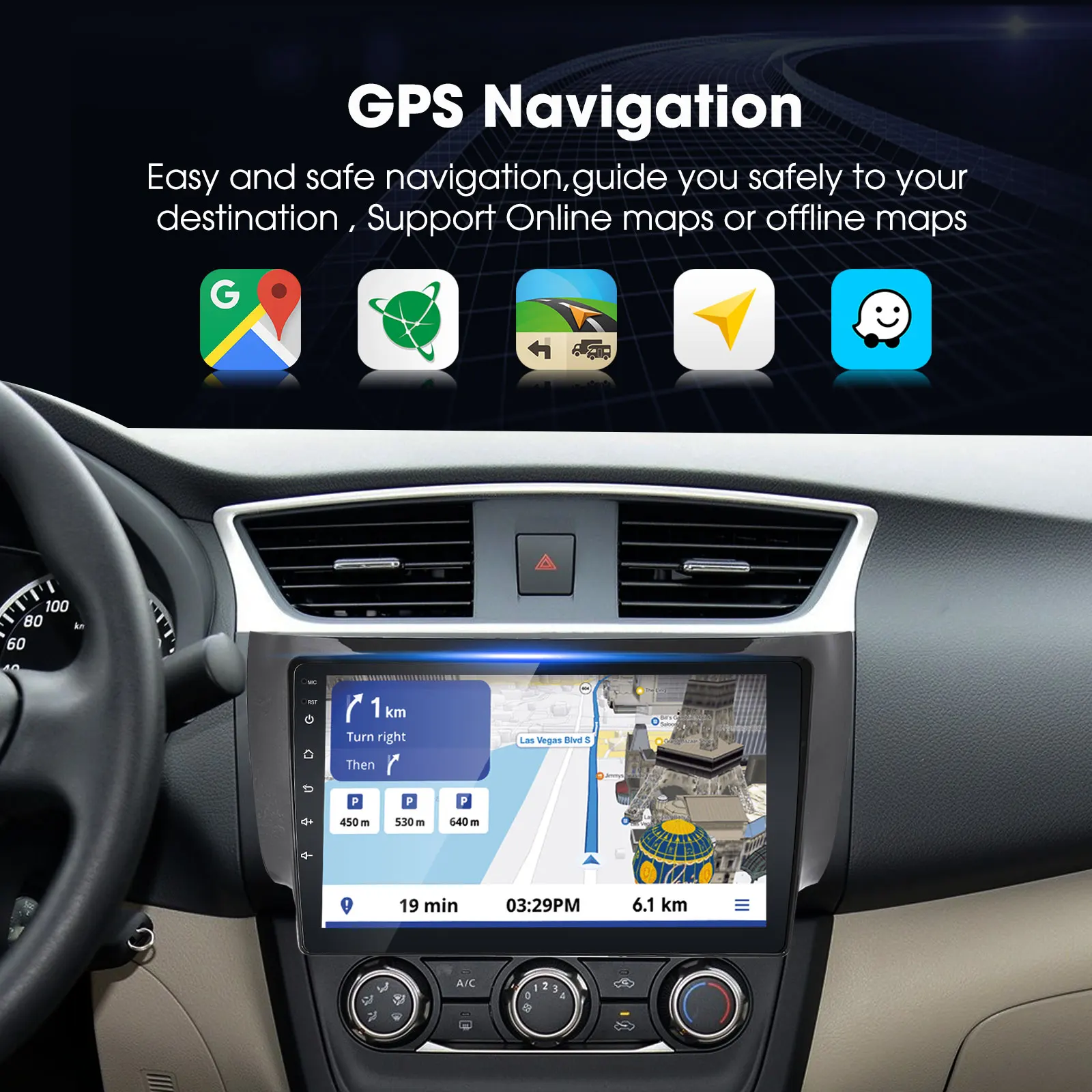 راديو Carplay Android لـ 2013-2017 راديو Nissan Sentra مع Carplay اللاسلكي Android Auto، 2G RAM 32G ROM ستيريو سيارة أندرويد #2