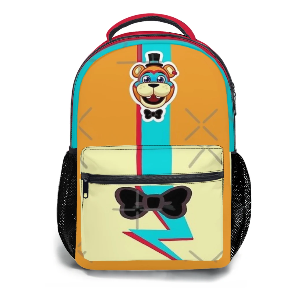 Glamrock Freddy Fazbear Entertainment Printed Lightweight Casual Children's Youth Backpack Schoolbag  17inch