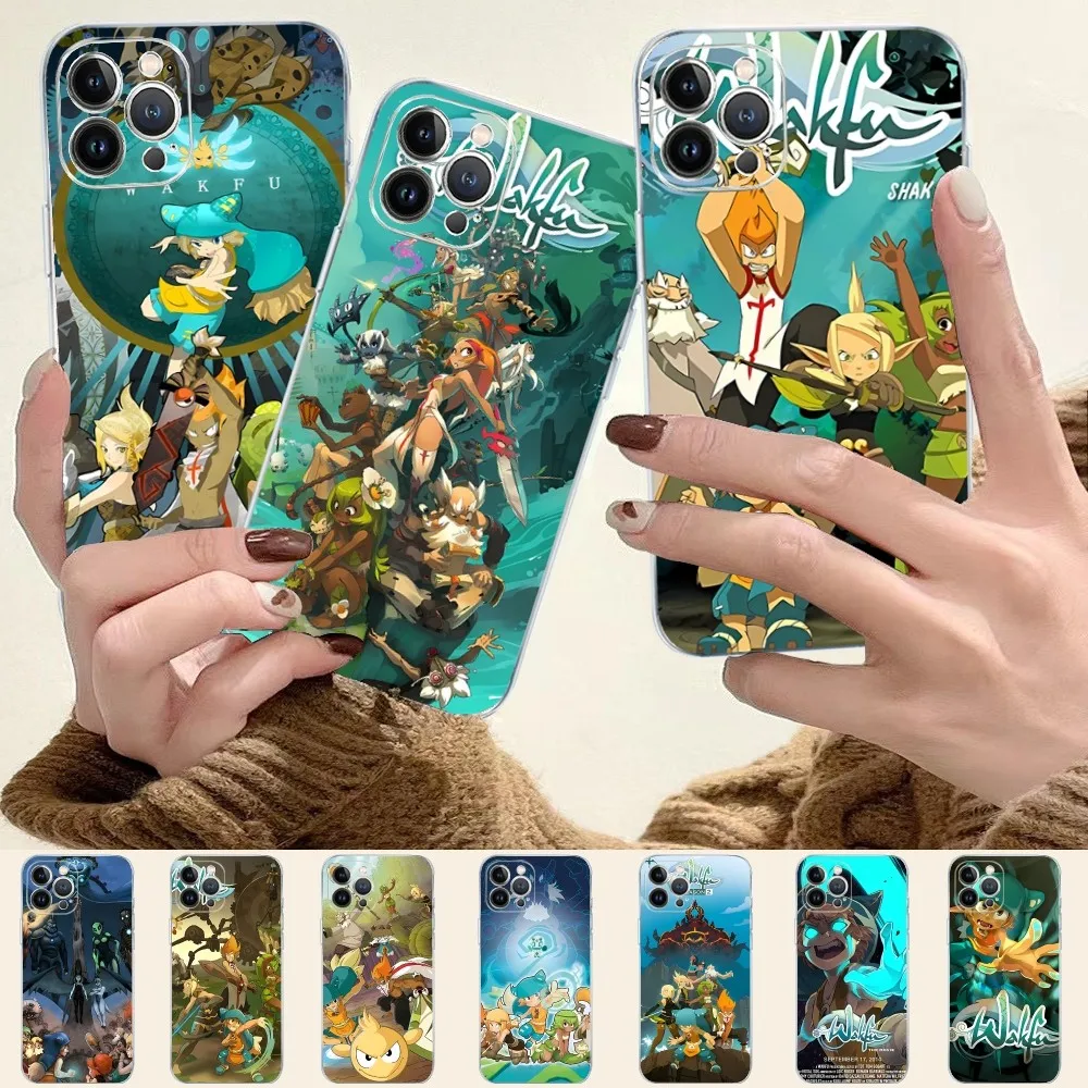 Game W-Wakfu Phone Case Silicone Soft for iphone 15 14 13 12 11 Pro Mini XS MAX 8 7 6 Plus X XS XR Cover