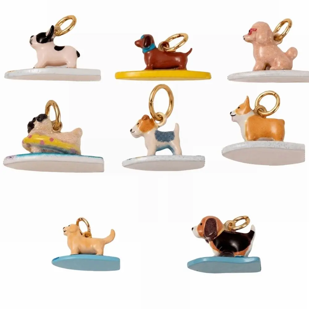 Colorful Enamel Dog Pendant description 2