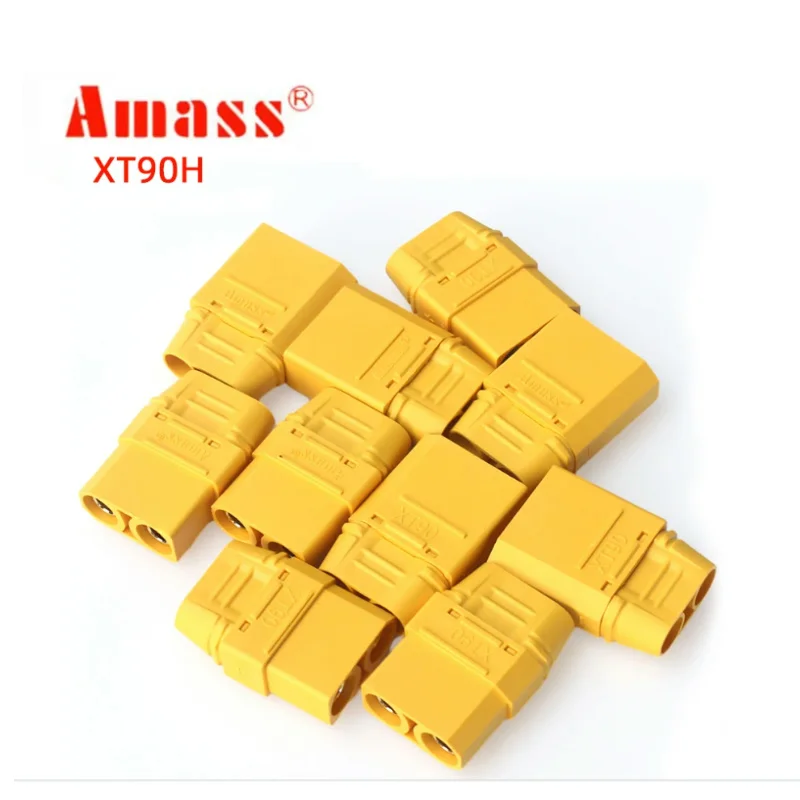 Amass10PCS XT90 connector 5 Pairs Amass XT90 connector XT90H Plug 4.5mm banana Male Female Adapter for RC Drone Car Lipo Battery