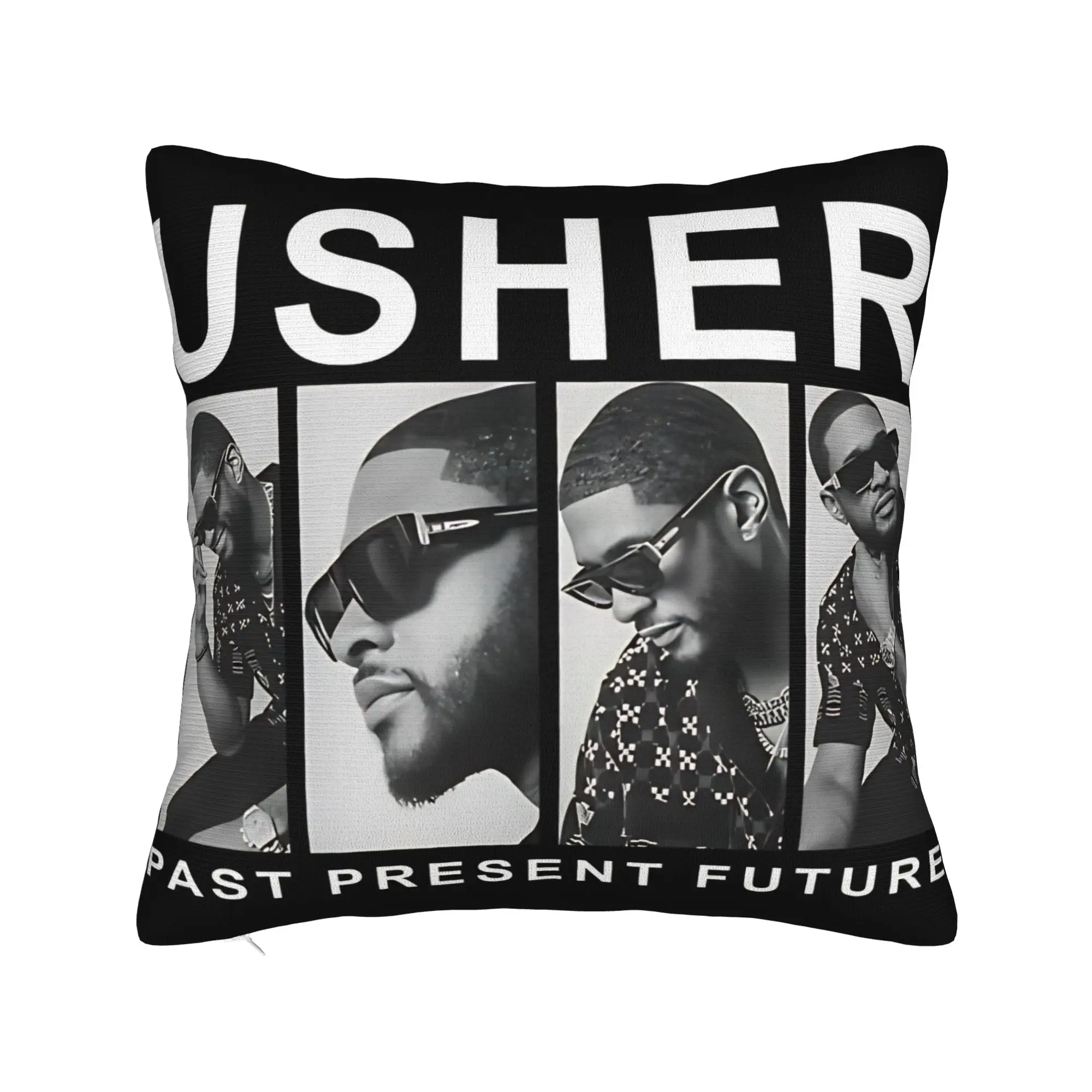 Chris Brown And Usher The Rb Tour Pillowcases  Raymond And Brown Funny Pillow Case For Chair Sofa Home Decor Soft Pillow Cover