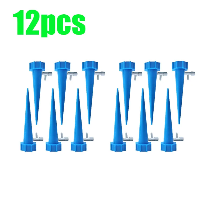 6-24 Stück Automatisch Einstellbares Tropf-Spike-Bewässerungssystem für Wasserflaschen, Selbsttropfgerät für Zimmerpflanzen, Blumen und Gewächshäuser