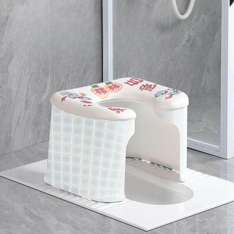 Creative simple Shower stool non-slip safety children adults toilet stool Plastic material shower seat Bathroom furniture