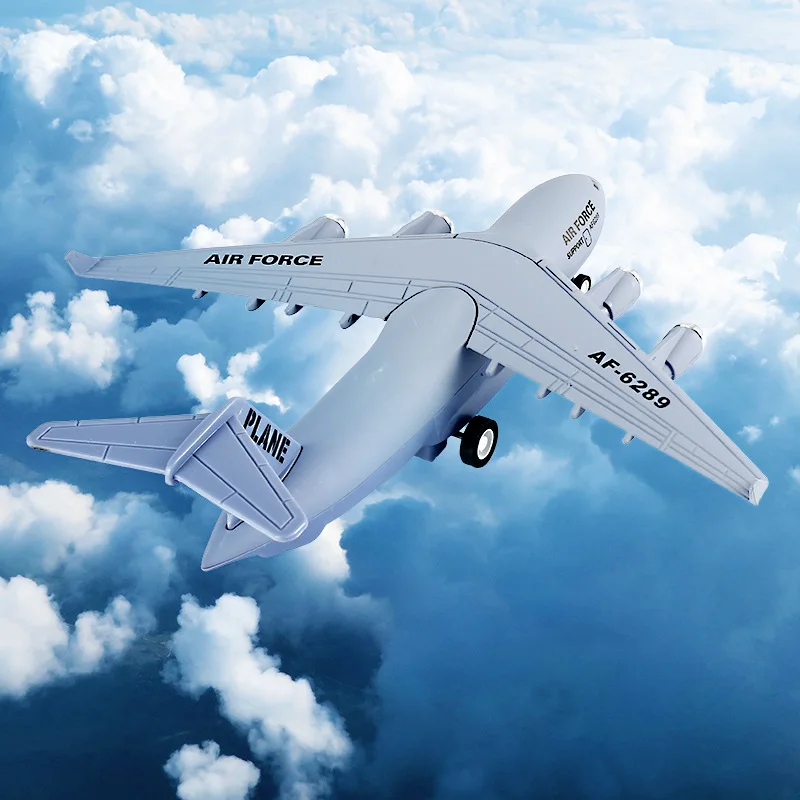 New 1:200 alloy pull back large transport aircraft model,quality aircraft transport aircraft toys,Children's airplane toy gift